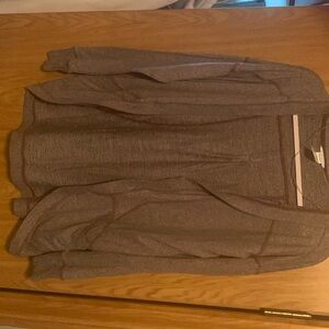 Purple heathered cocoon cardigan